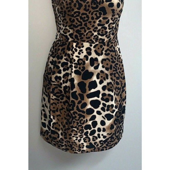 Nanette Lepore Leopard-print Silk Dress~Sz 2 - Picture 2 of 4